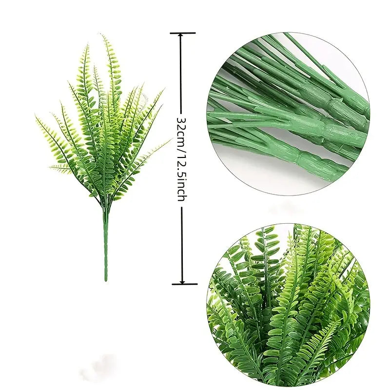 1pc UV Resistant Fake Boston Fern for Outdoor Decor