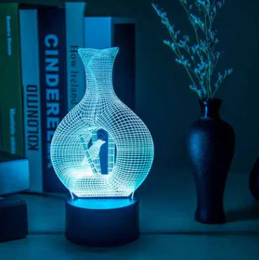 Creative 3D LED Night Light Table Lamp for Gifts
